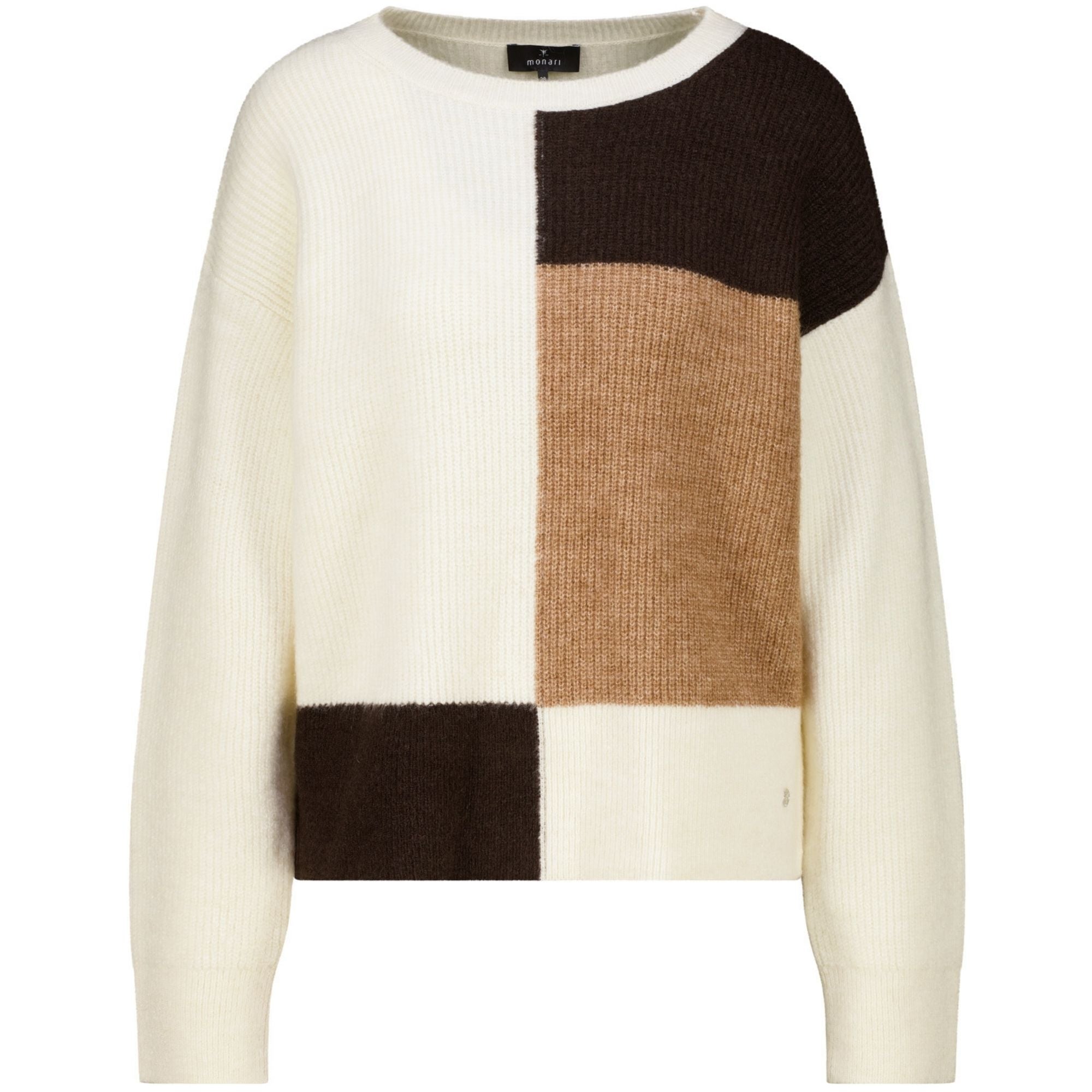 Strickpullover mit Colorblock - Mode von Monari