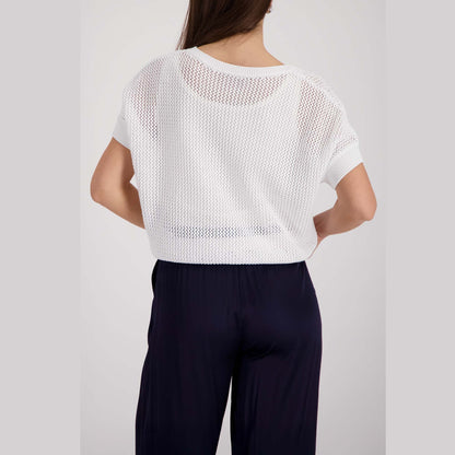 Strickpullover mit Strasssteinen - Mode von Monari