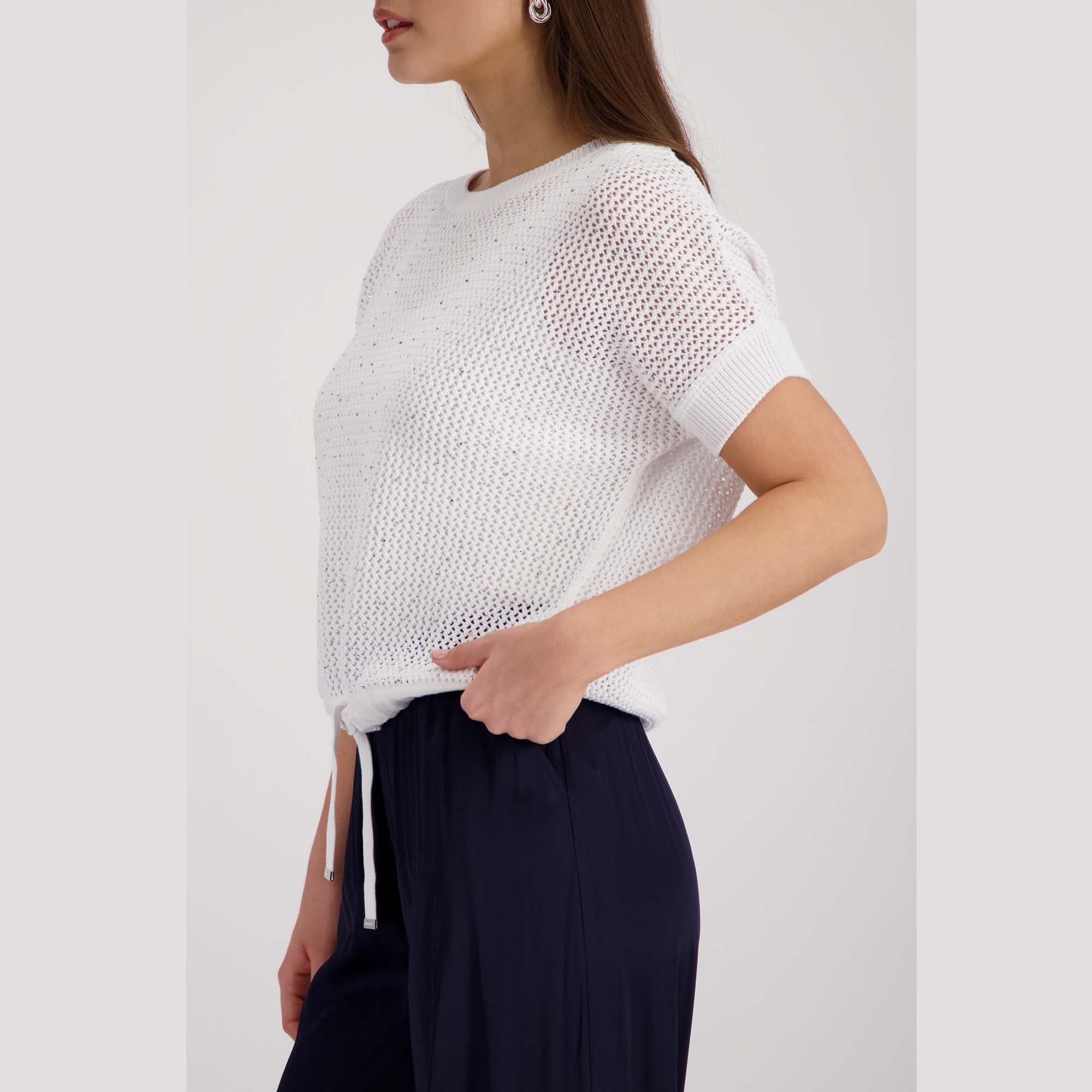 Strickpullover mit Strasssteinen - Mode von Monari