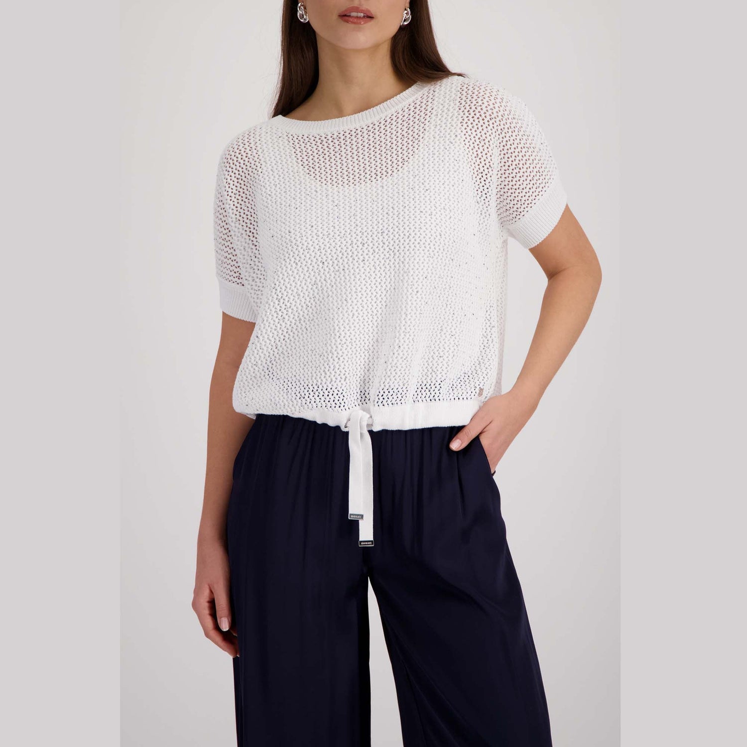 Strickpullover mit Strasssteinen - Mode von Monari