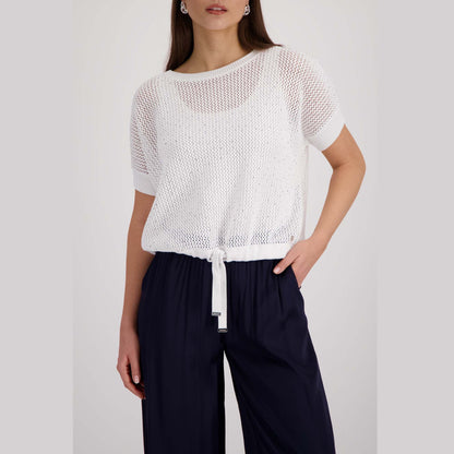 Strickpullover mit Strasssteinen - Mode von Monari