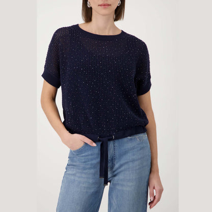 Strickpullover mit Strasssteinen - Mode von Monari