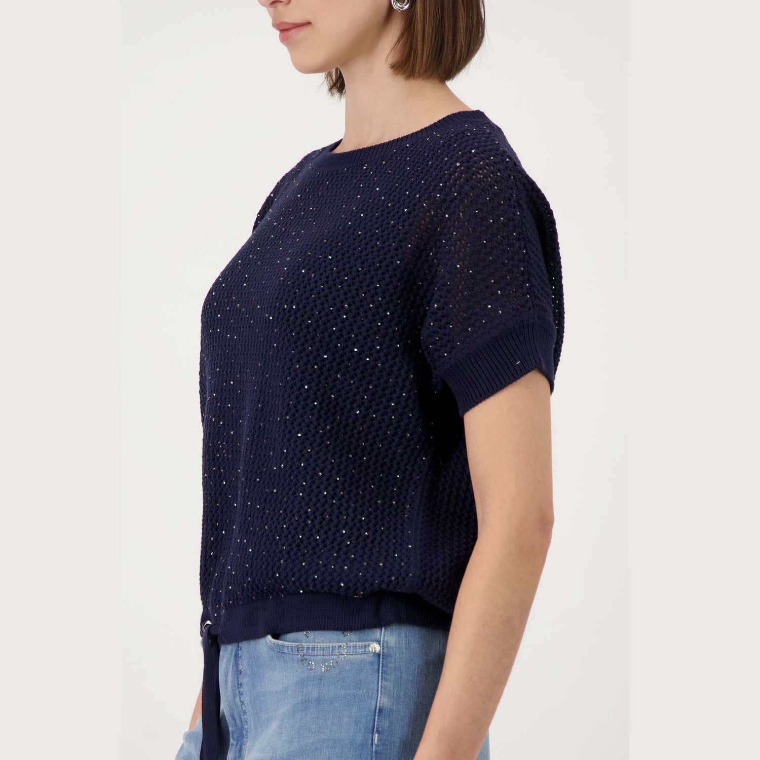 Strickpullover mit Strasssteinen - Mode von Monari