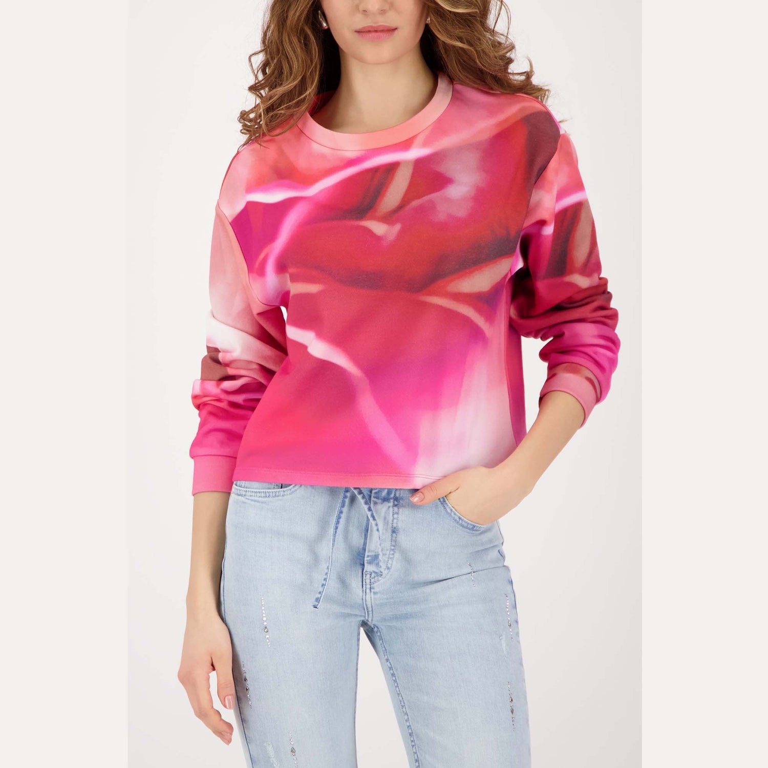 Sweatshirt mit Allover - Print - Mode von Monari