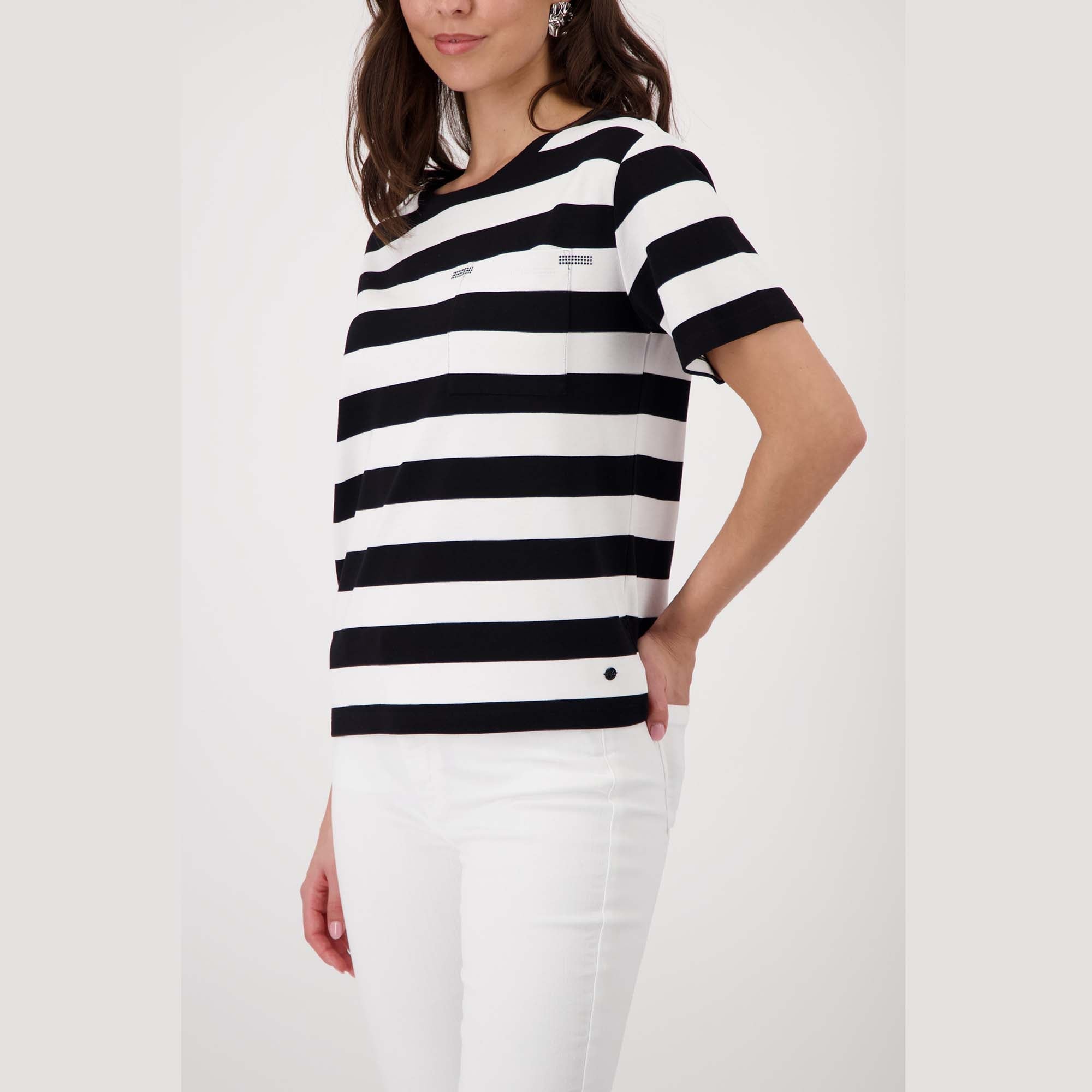 Sweatshirt mit Brusttasche - Mode von Monari