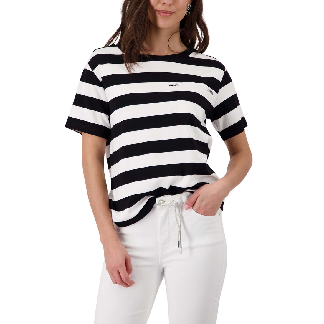 Sweatshirt mit Brusttasche - Mode von Monari