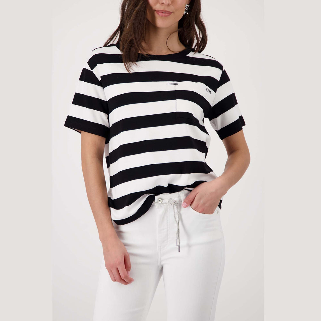 Sweatshirt mit Brusttasche - Mode von Monari