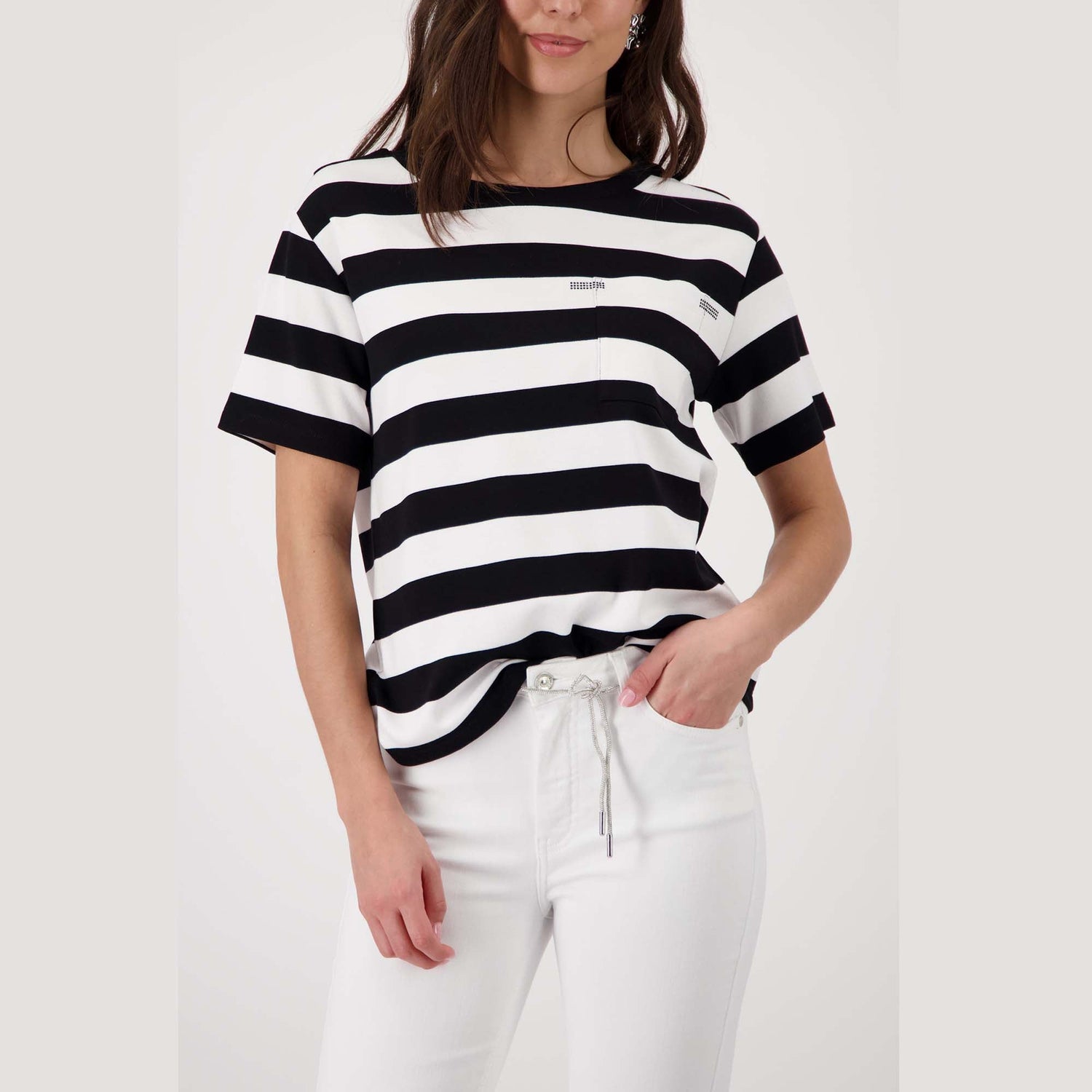 Sweatshirt mit Brusttasche - Mode von Monari