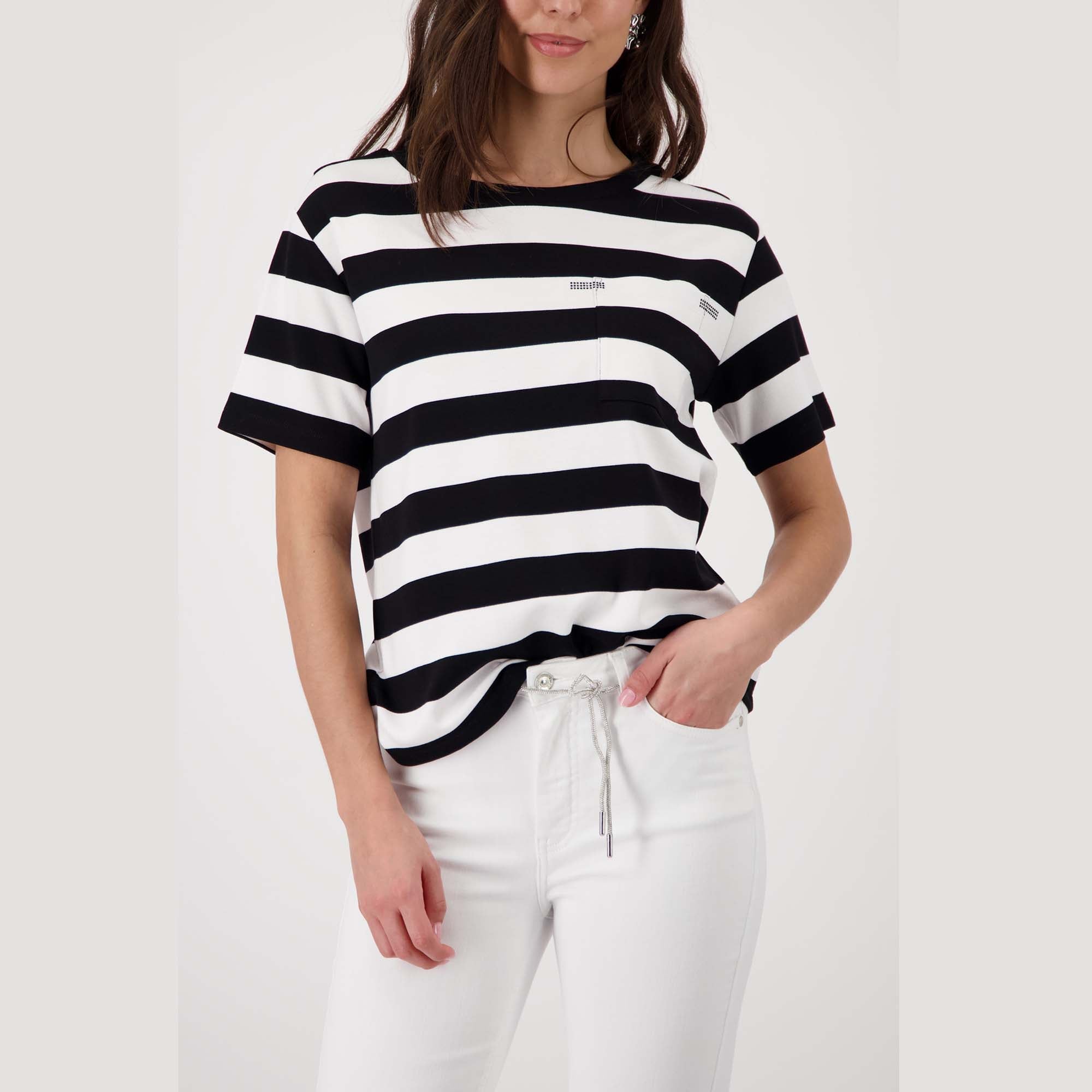 Sweatshirt mit Brusttasche - Mode von Monari