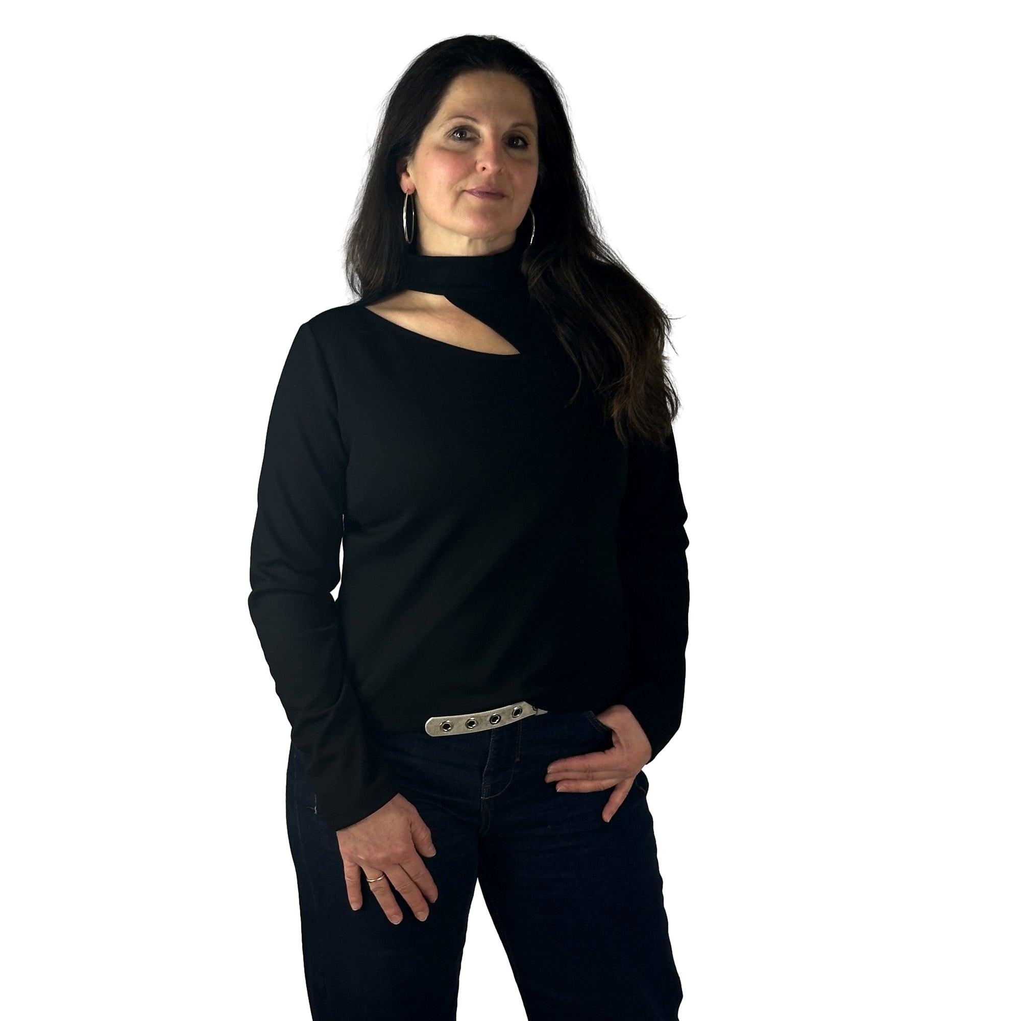 Sweatshirt mit Cut-Out. Mode von Monari. Seidel Moden Onlineshop