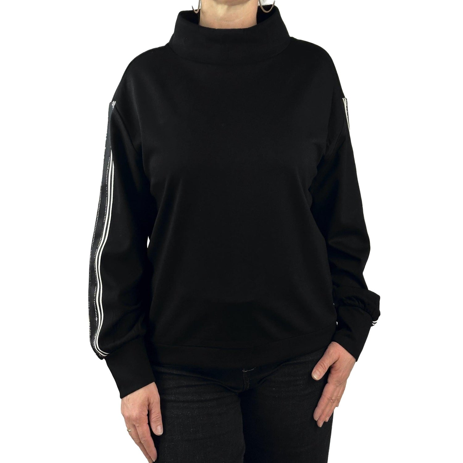 Sweatshirt mit Galon. Mode von Monari. Seidel Moden Onlineshop