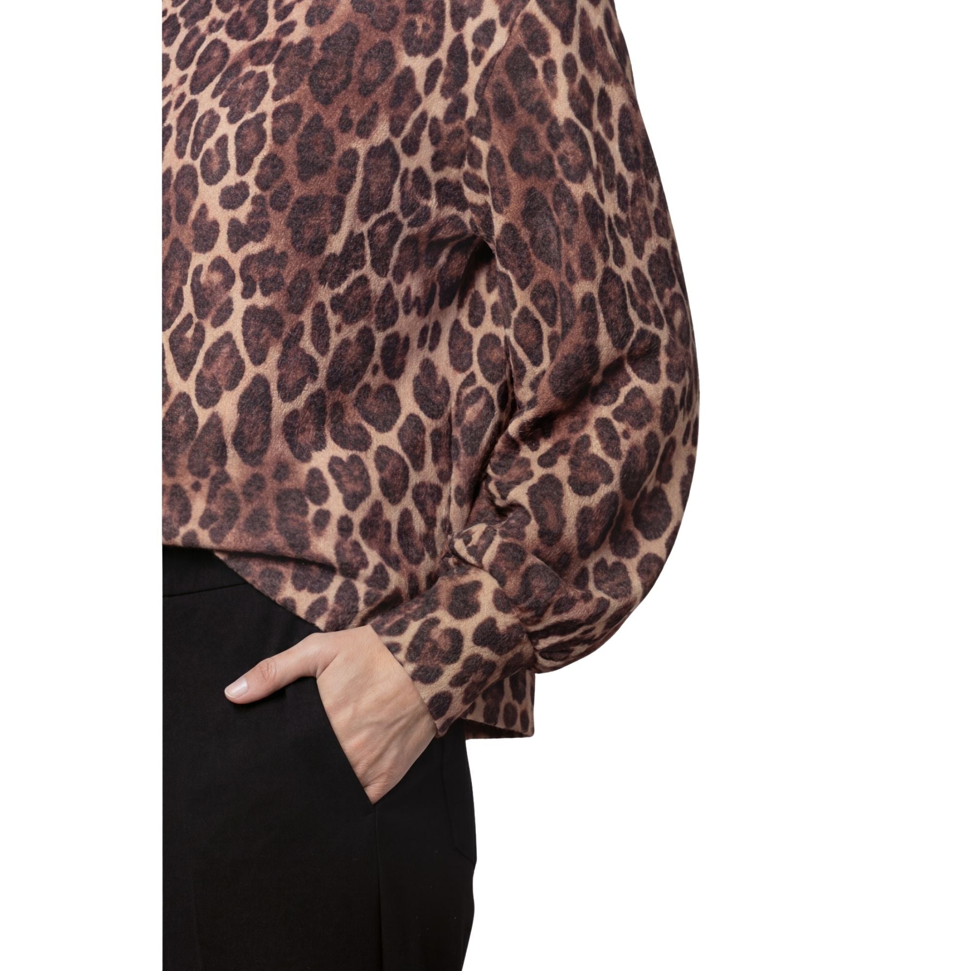 Sweatshirt mit Leomuster - Mode von Monari