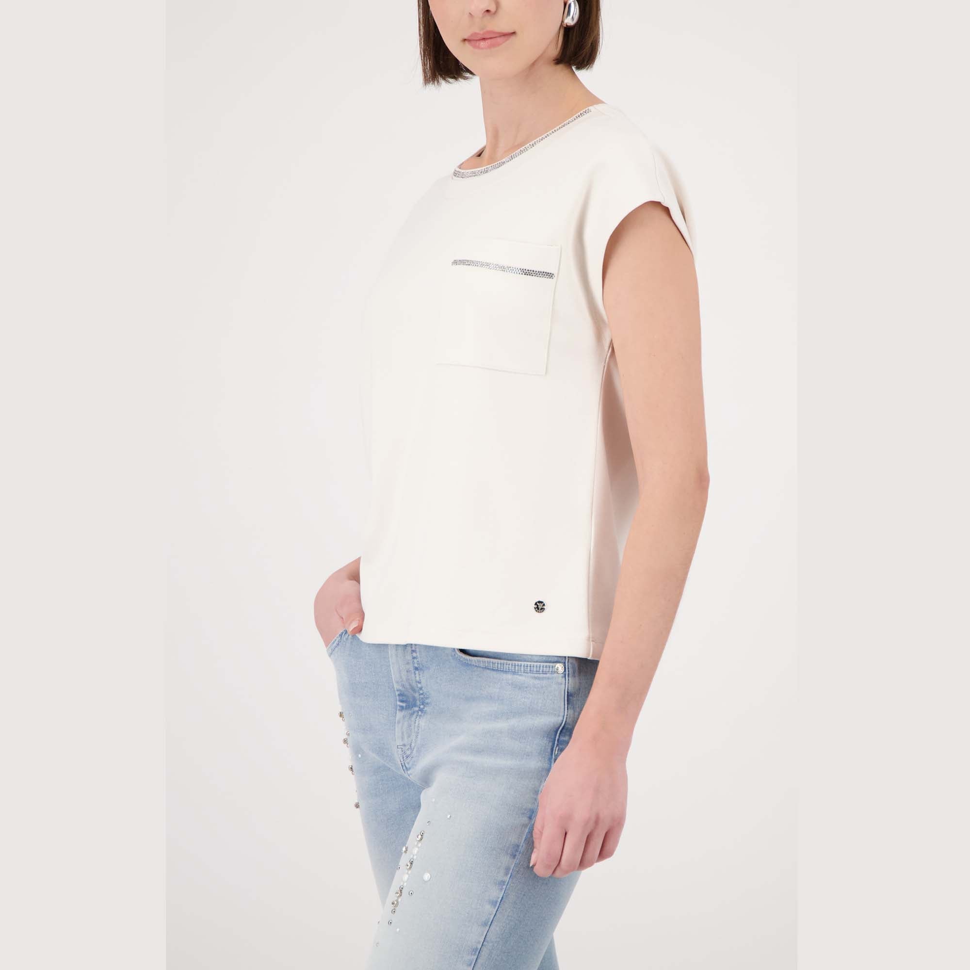 Sweatshirt mit Schmuckkragen - Mode von Monari