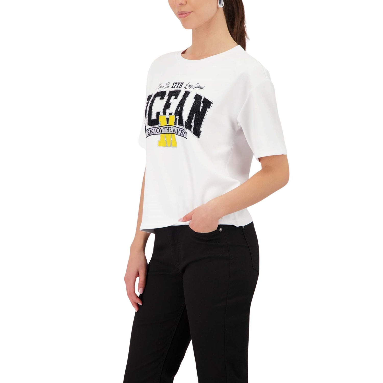Sweatshirt mit Schmuckschrift - Mode von Monari