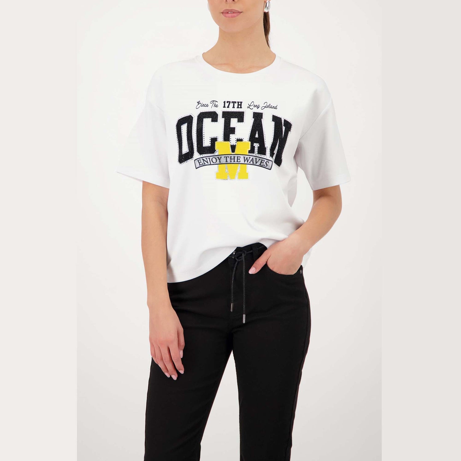 Sweatshirt mit Schmuckschrift - Mode von Monari