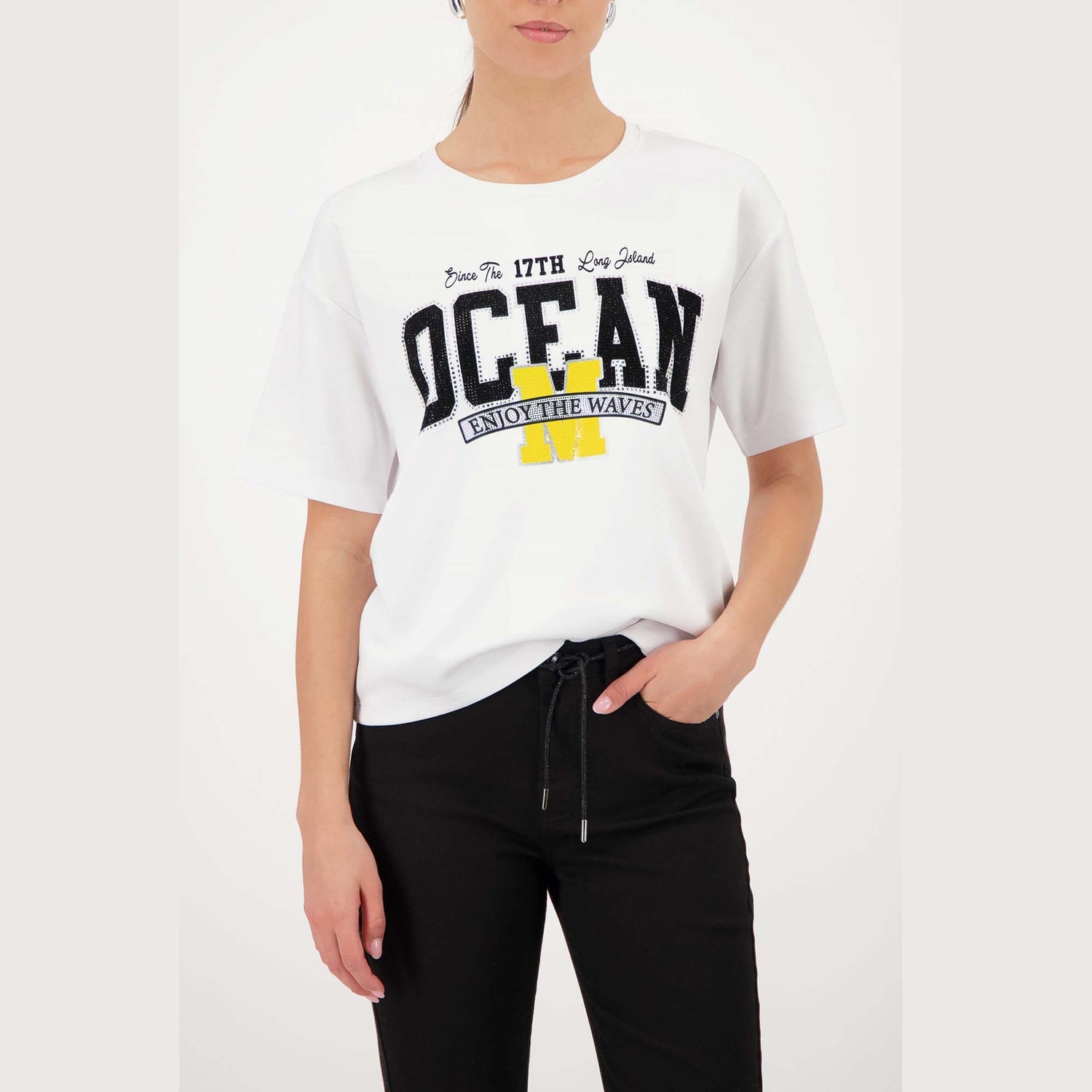 Sweatshirt mit Schmuckschrift - Mode von Monari