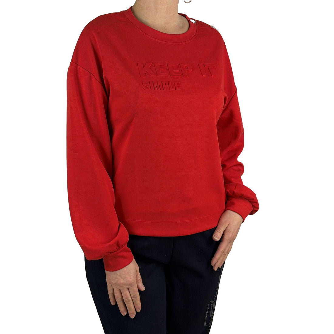 Sweatshirt mit Schriftzug - Mode von Monari