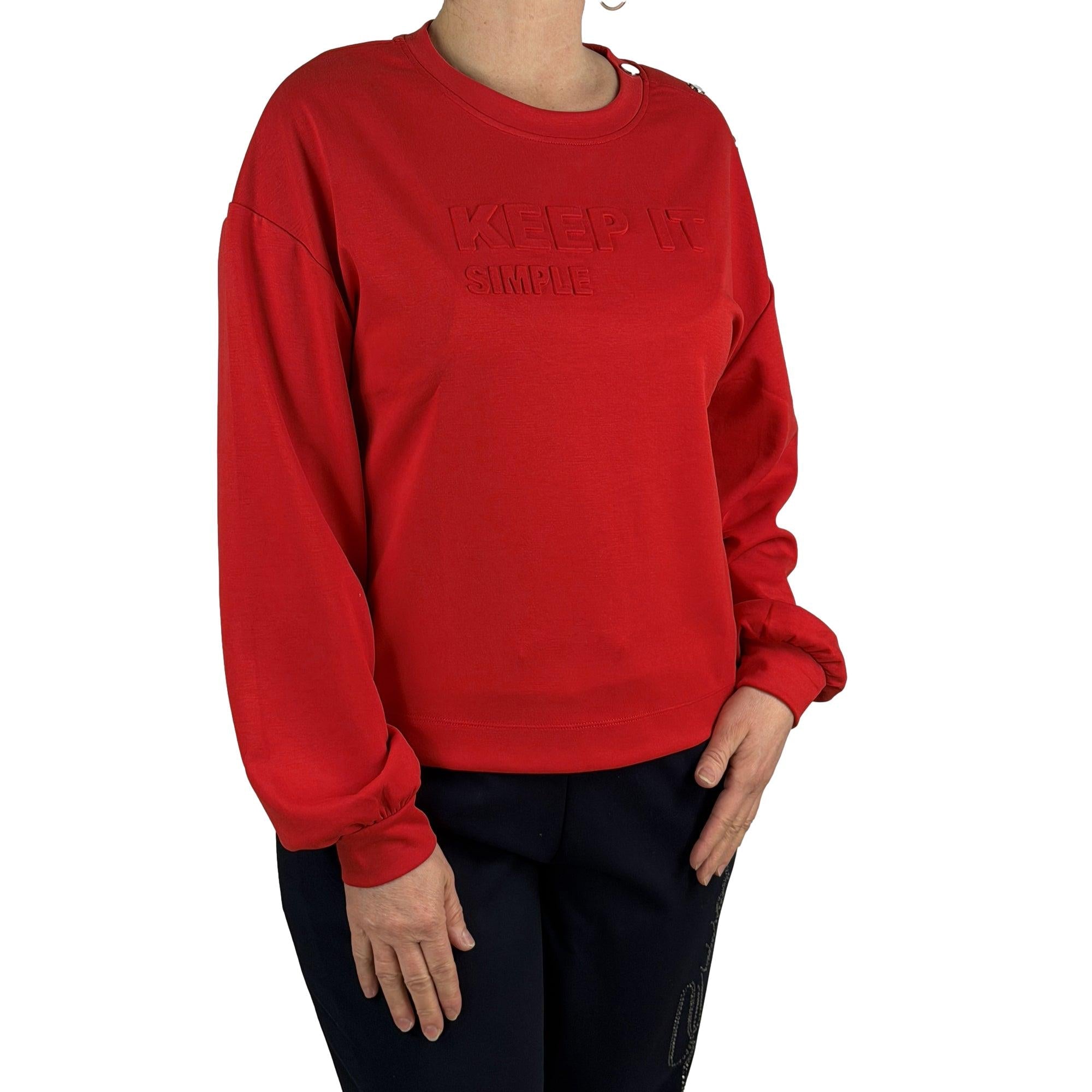 Sweatshirt mit Schriftzug - Mode von Monari