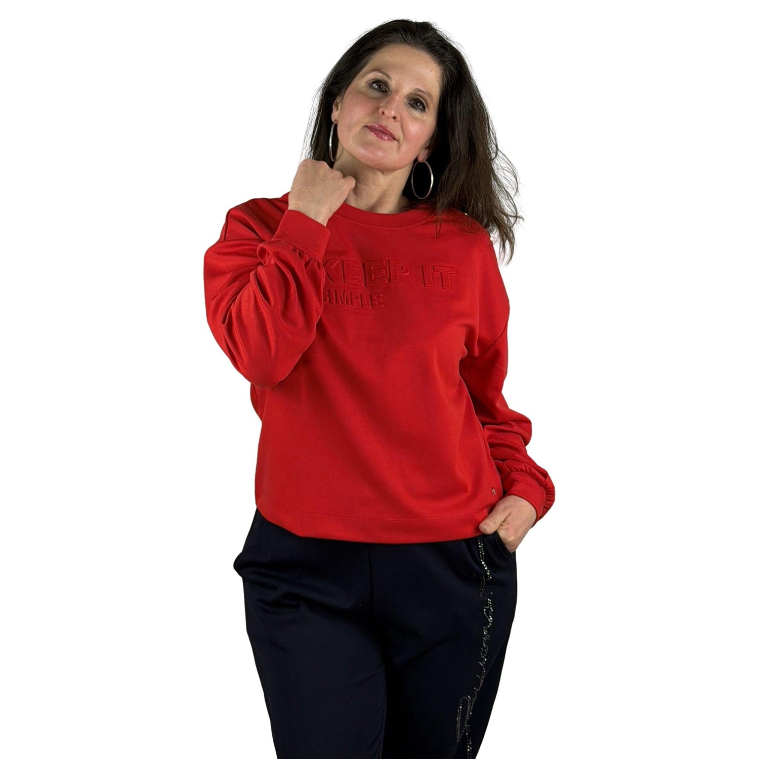 Sweatshirt mit Schriftzug - Mode von Monari
