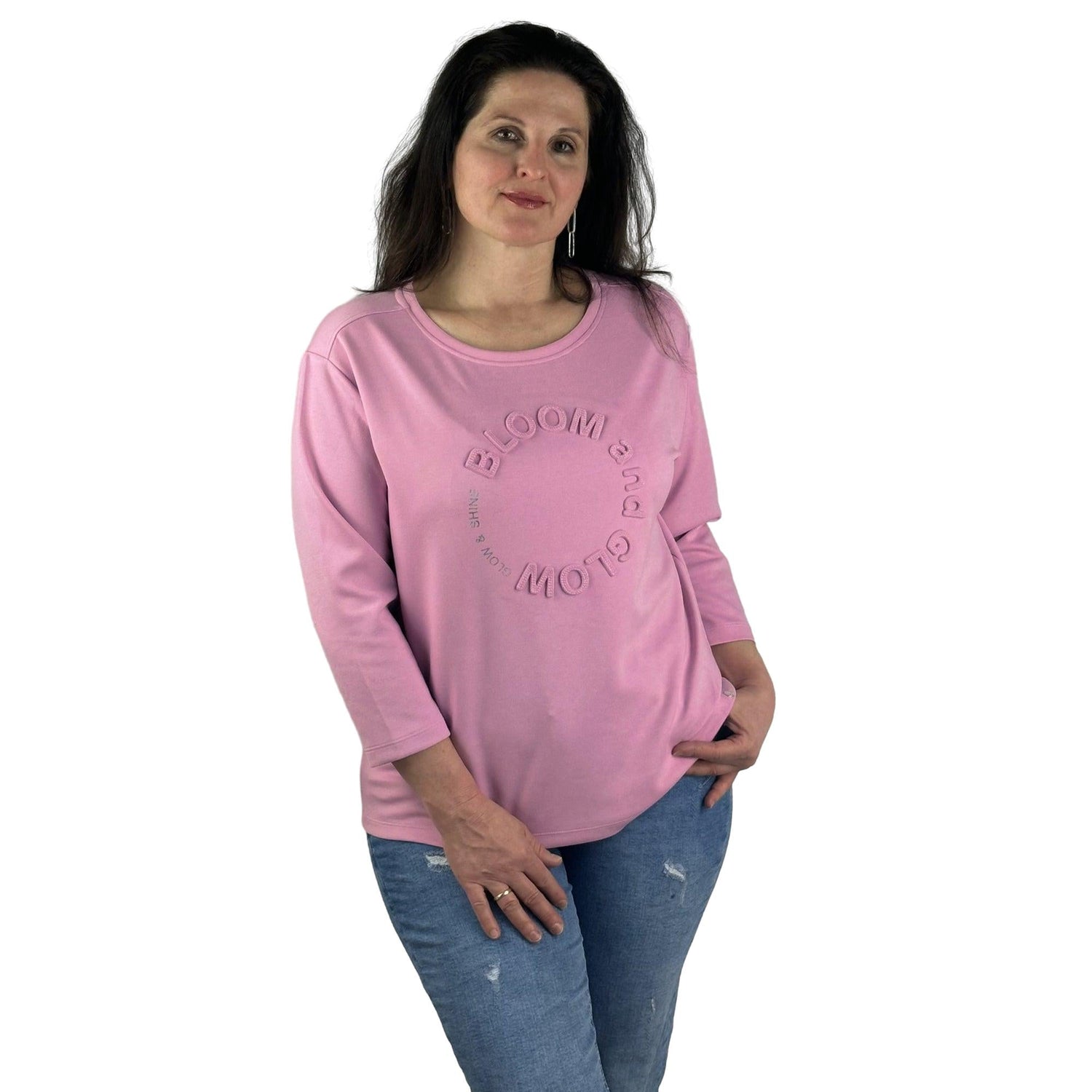Sweatshirt mit Schriftzug. Mode von Monari. Seidel Moden Onlineshop