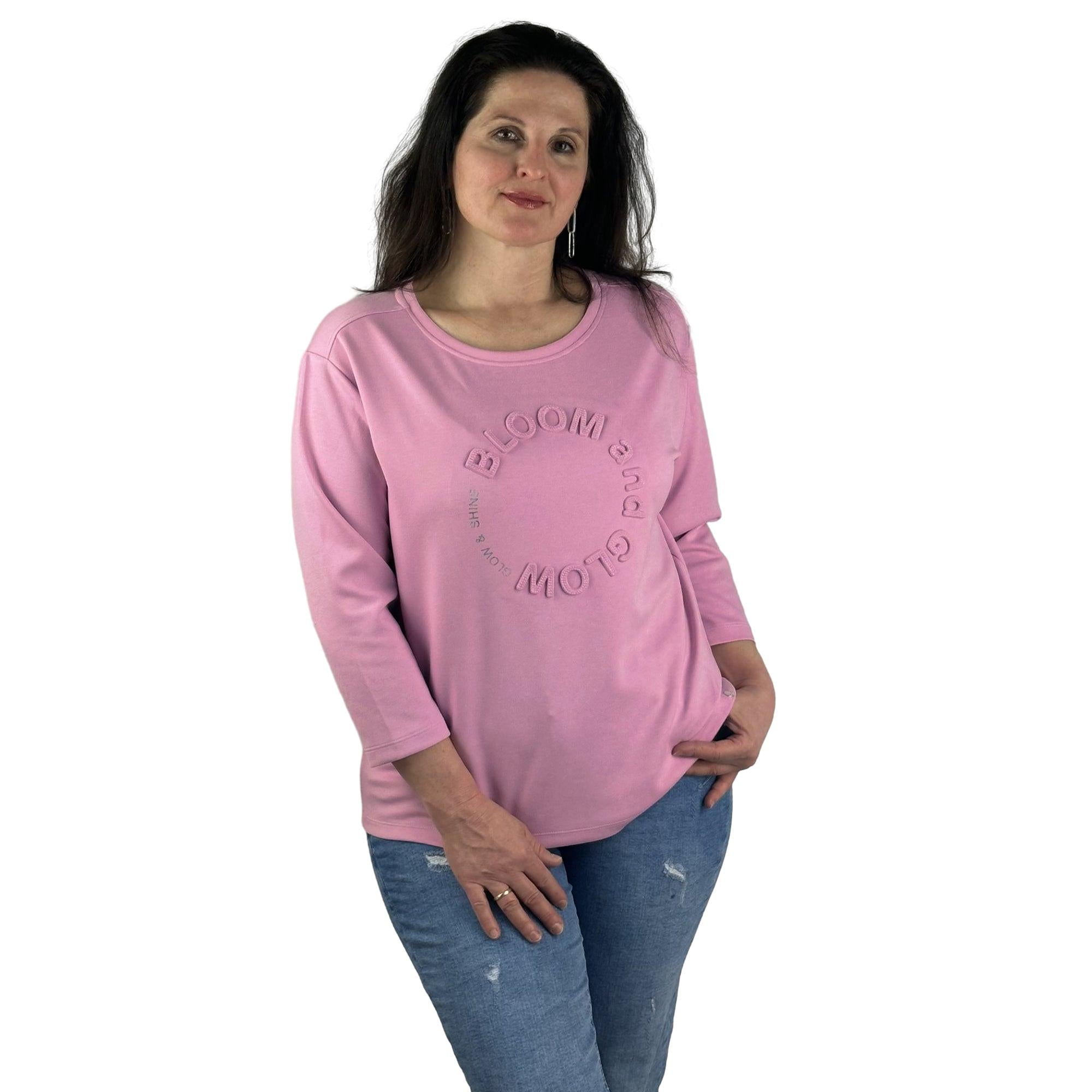 Sweatshirt mit Schriftzug. Mode von Monari. Seidel Moden Onlineshop