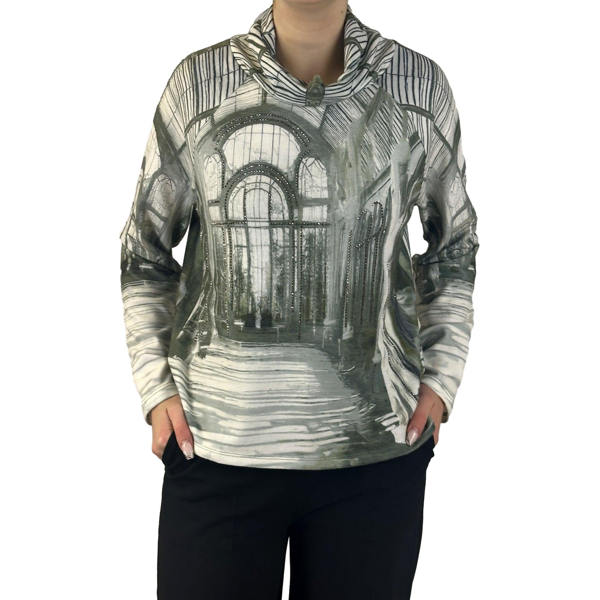 Sweatshirt mit Strass. Mode von Monari. Seidel Moden Onlineshop