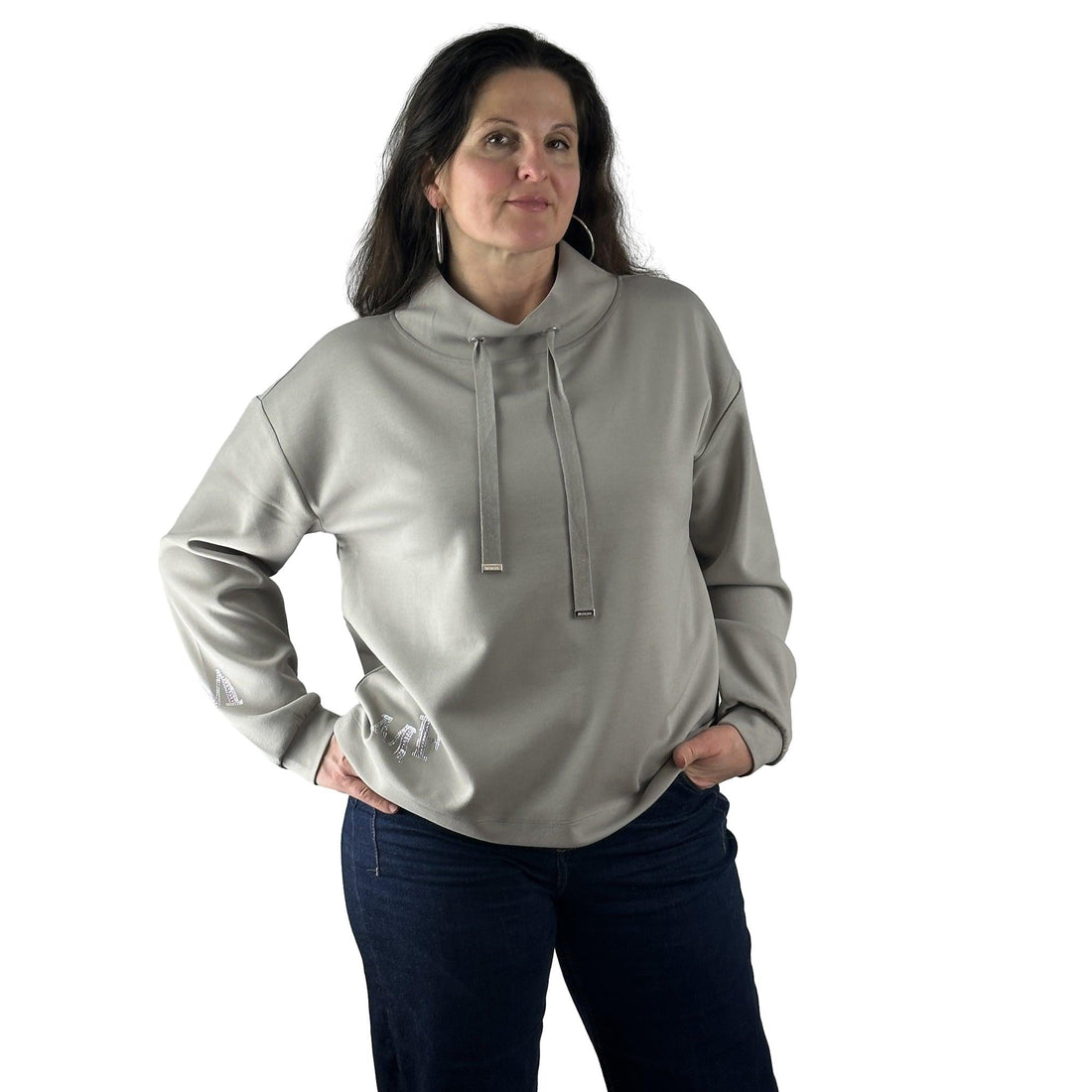 Sweatshirt mit Strassdetails. Mode von Monari. Seidel Moden Onlineshop