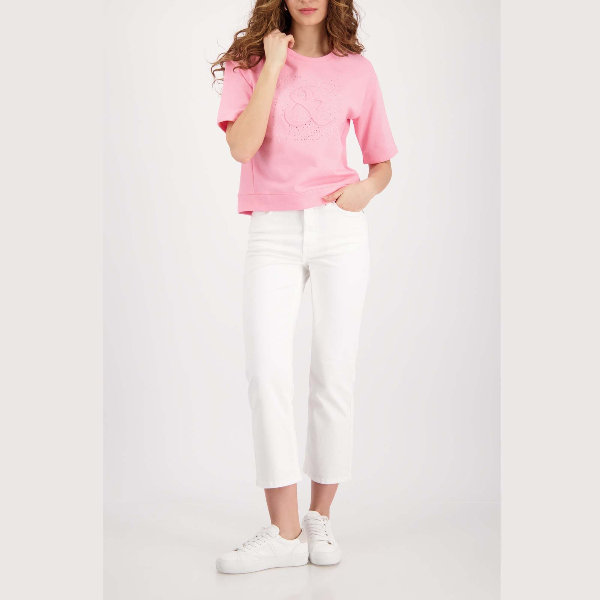 Sweatshirt mit Strassschmuck - Mode von Monari