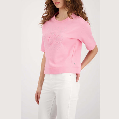 Sweatshirt mit Strassschmuck - Mode von Monari