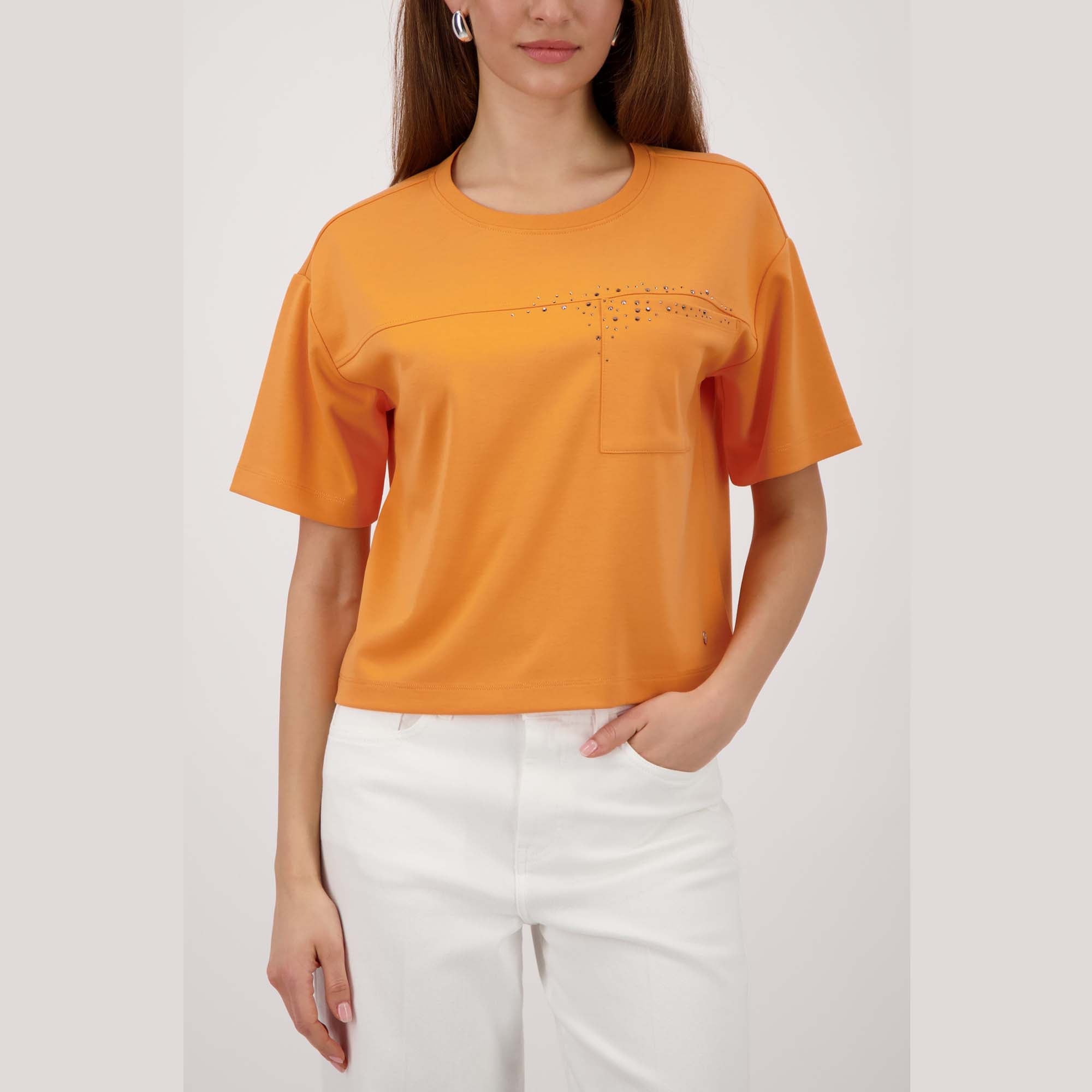 Sweatshirt mit Strasssteinen - Mode von Monari