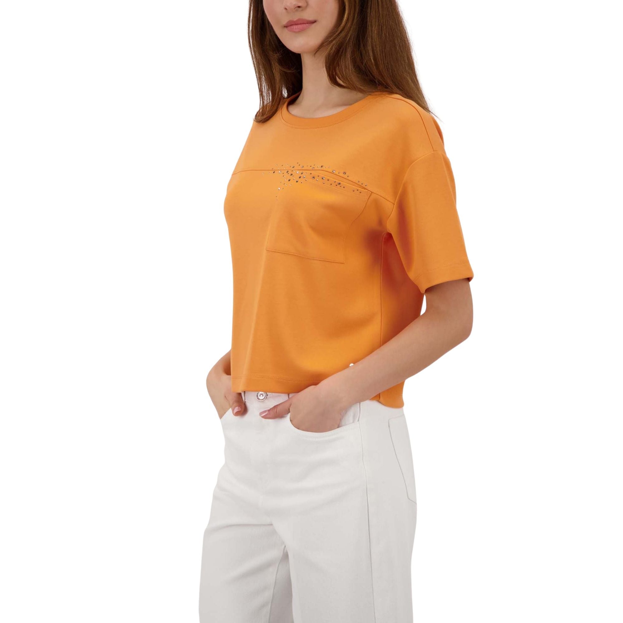 Sweatshirt mit Strasssteinen - Mode von Monari