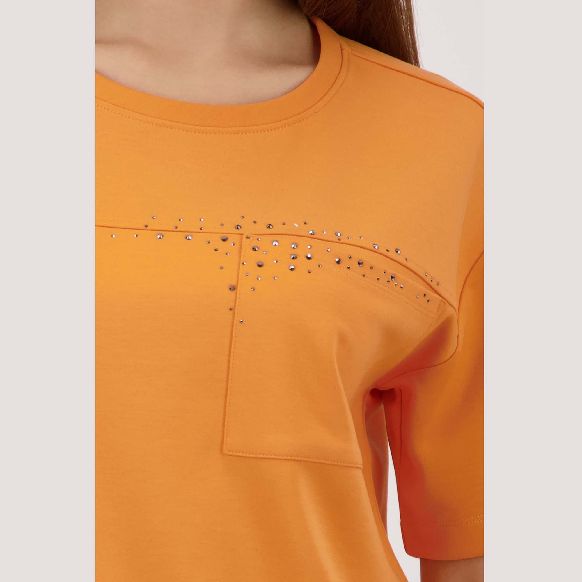 Sweatshirt mit Strasssteinen - Mode von Monari