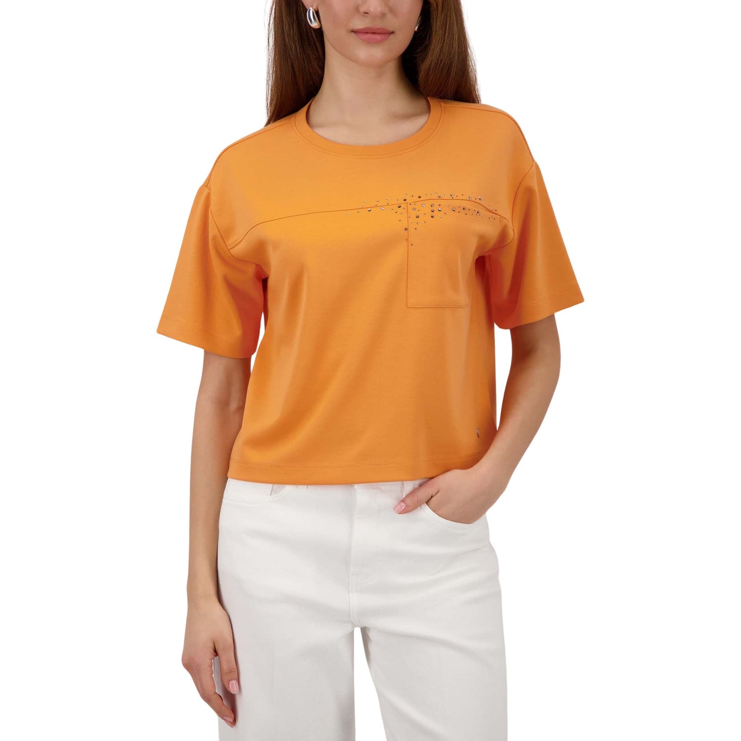 Sweatshirt mit Strasssteinen - Mode von Monari