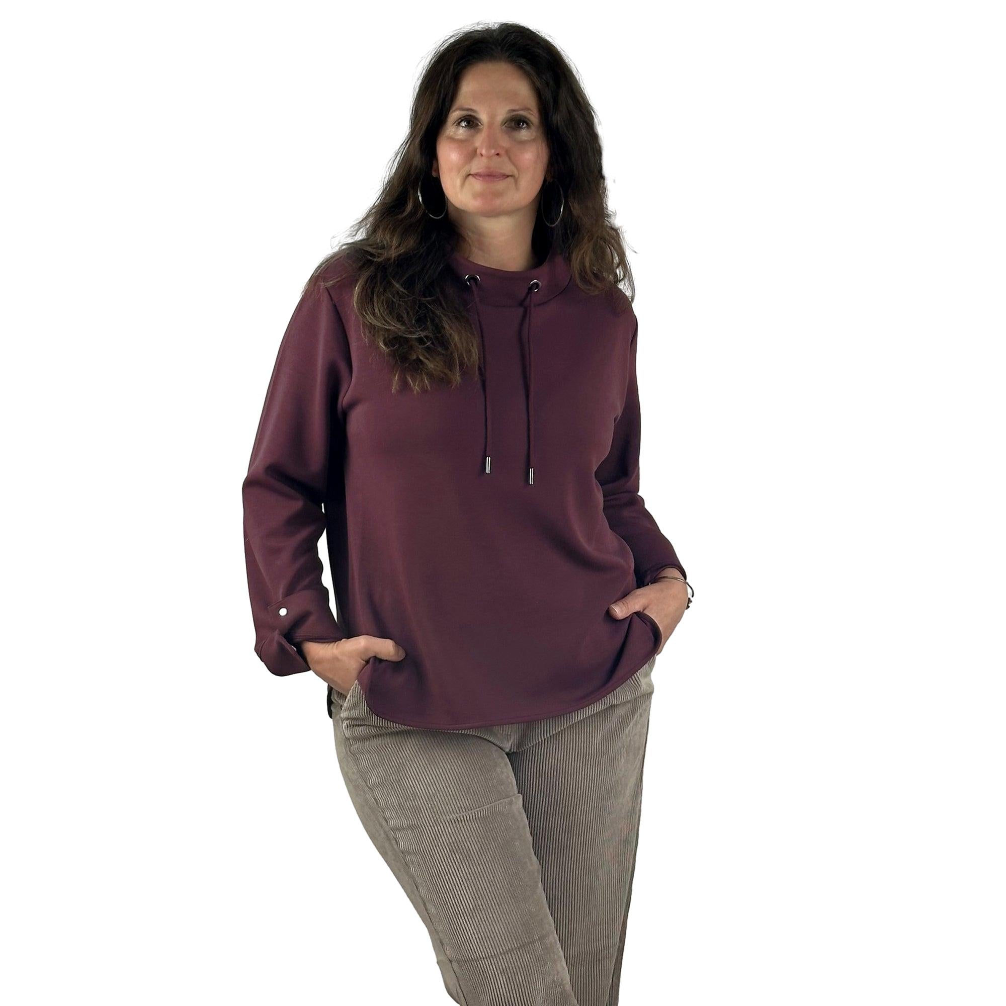 Sweatshirt mit Tunnelzug. Mode von Monari. Seidel Moden Onlineshop