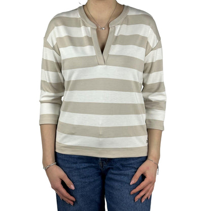 Sweatshirt mit V-Ausschnitt. Mode von Monari. Seidel Moden Onlineshop