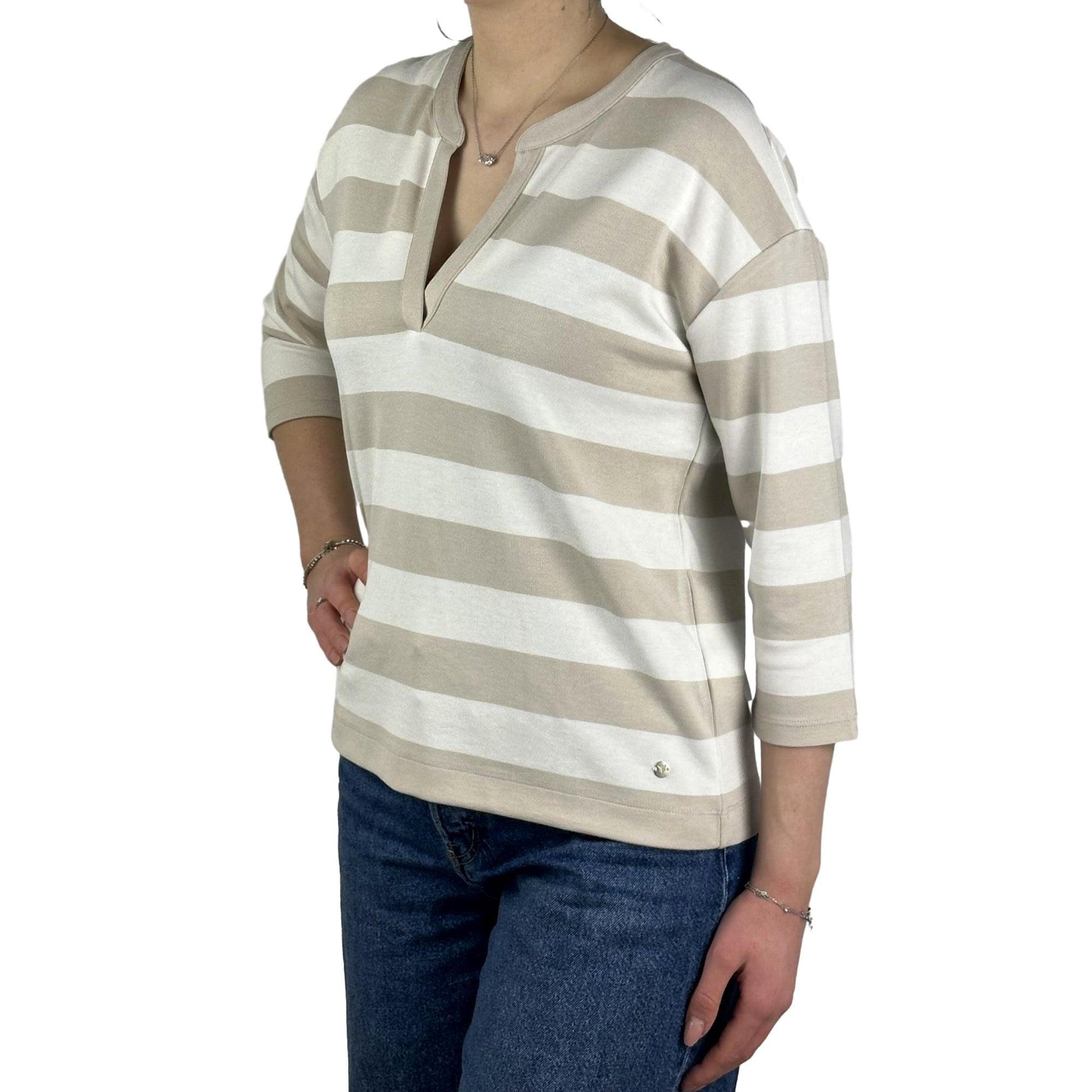 Sweatshirt mit V-Ausschnitt. Mode von Monari. Seidel Moden Onlineshop