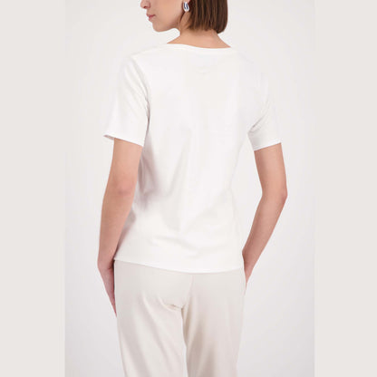 T-Shirt mit Strassschrift - Mode von Monari