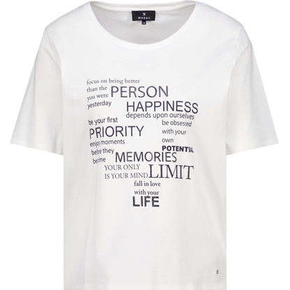 T-Shirt mit Strassschrift - Mode von Monari