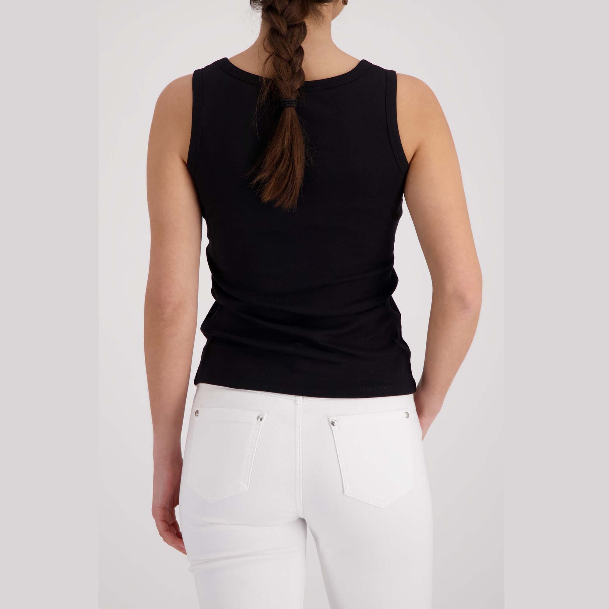 Top mit "Happy Hour" - Schriftzug - Mode von Monari