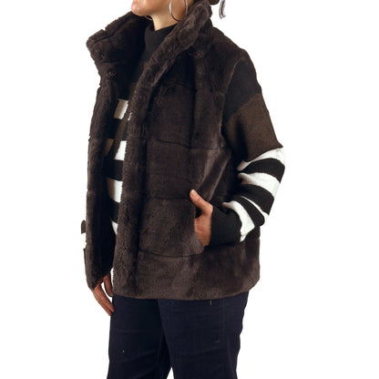 Weste aus Webpelz. Mode von Monari. Seidel Moden Onlineshop