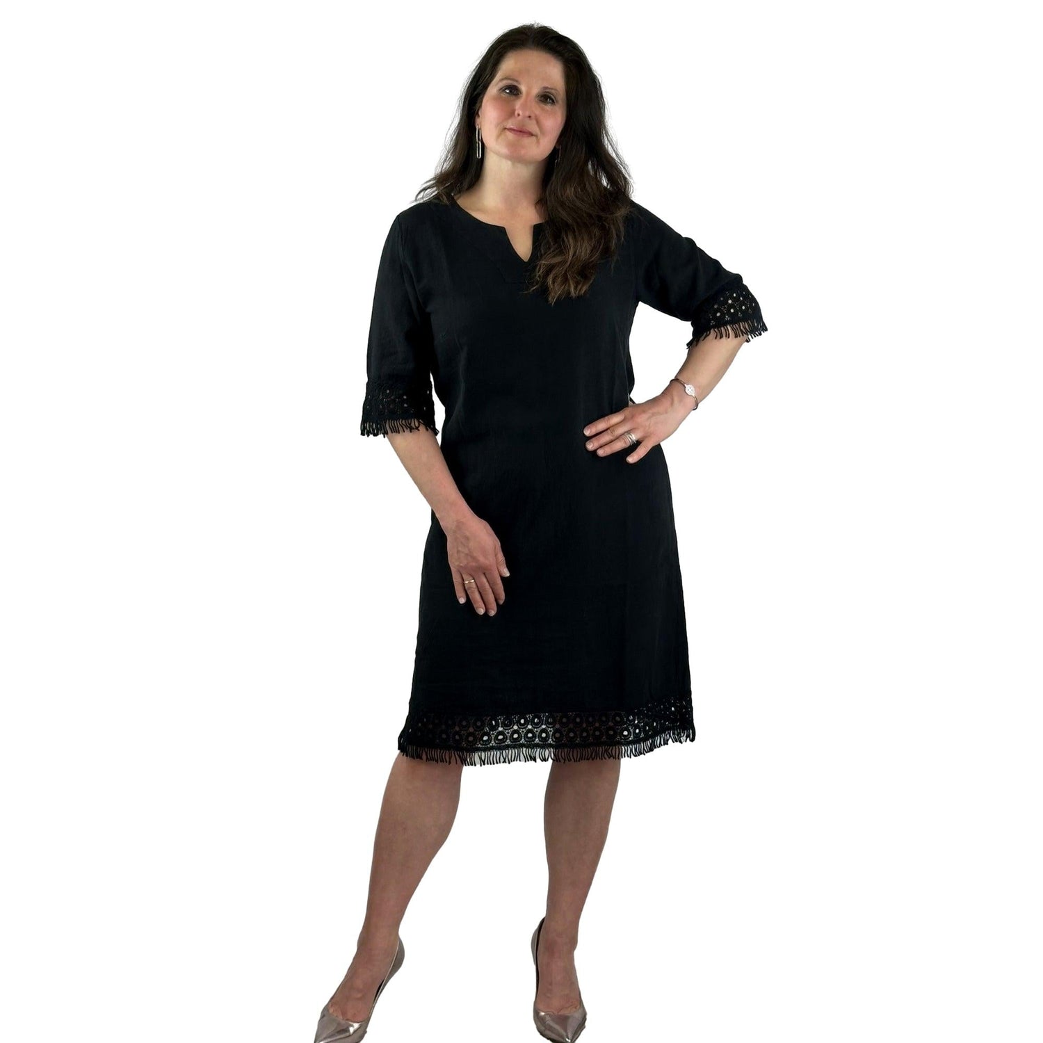 Kleid mit Fransen. Mode von M.X.O. Seidel Moden Onlineshop
