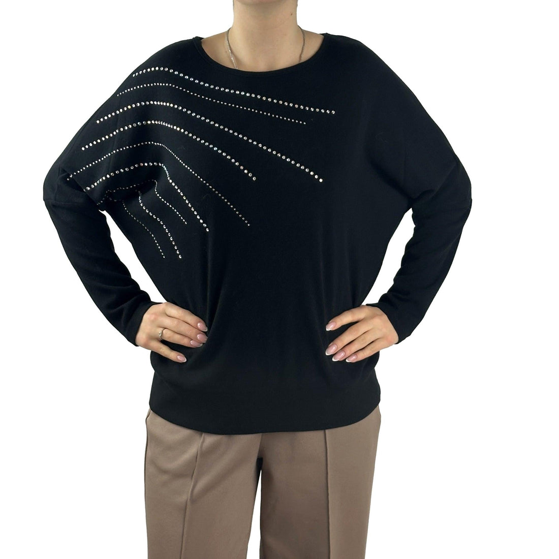 Pullover mit Strasssteinen - Mode von M.X.O