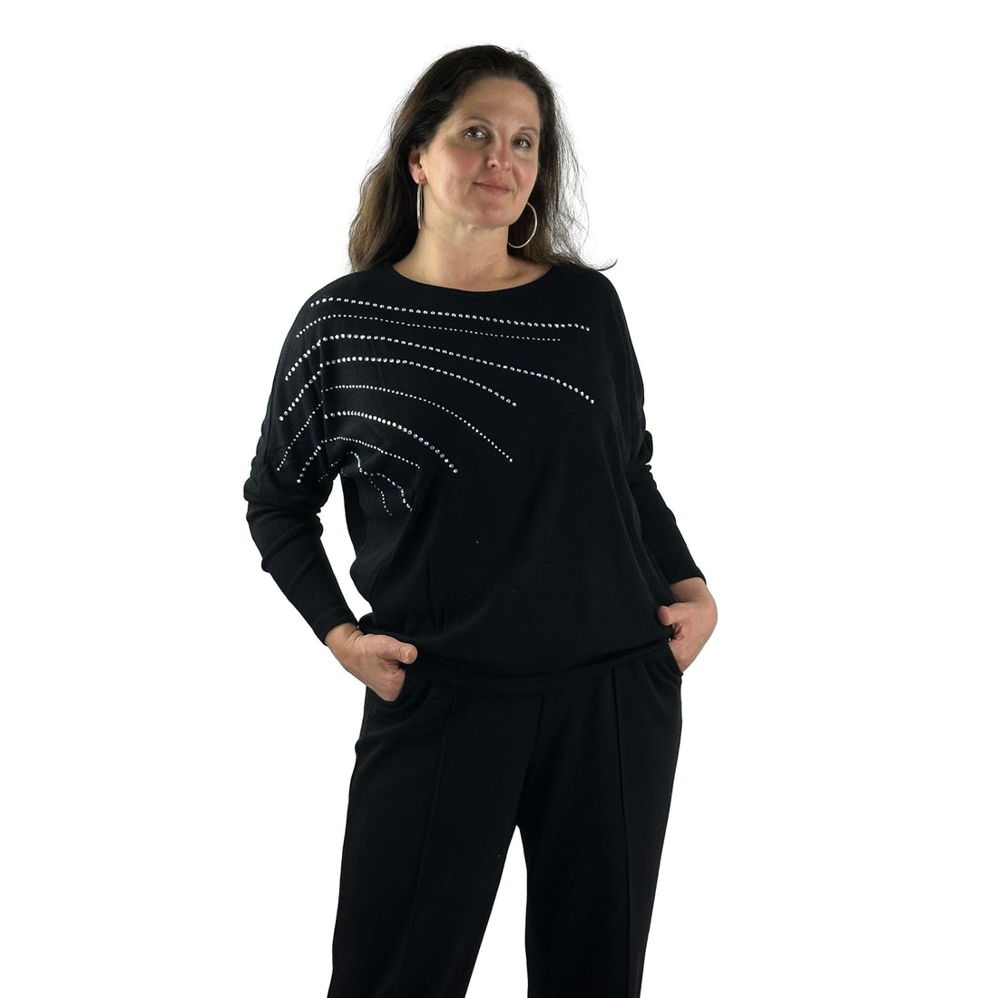 Pullover mit Strasssteinen - Mode von M.X.O