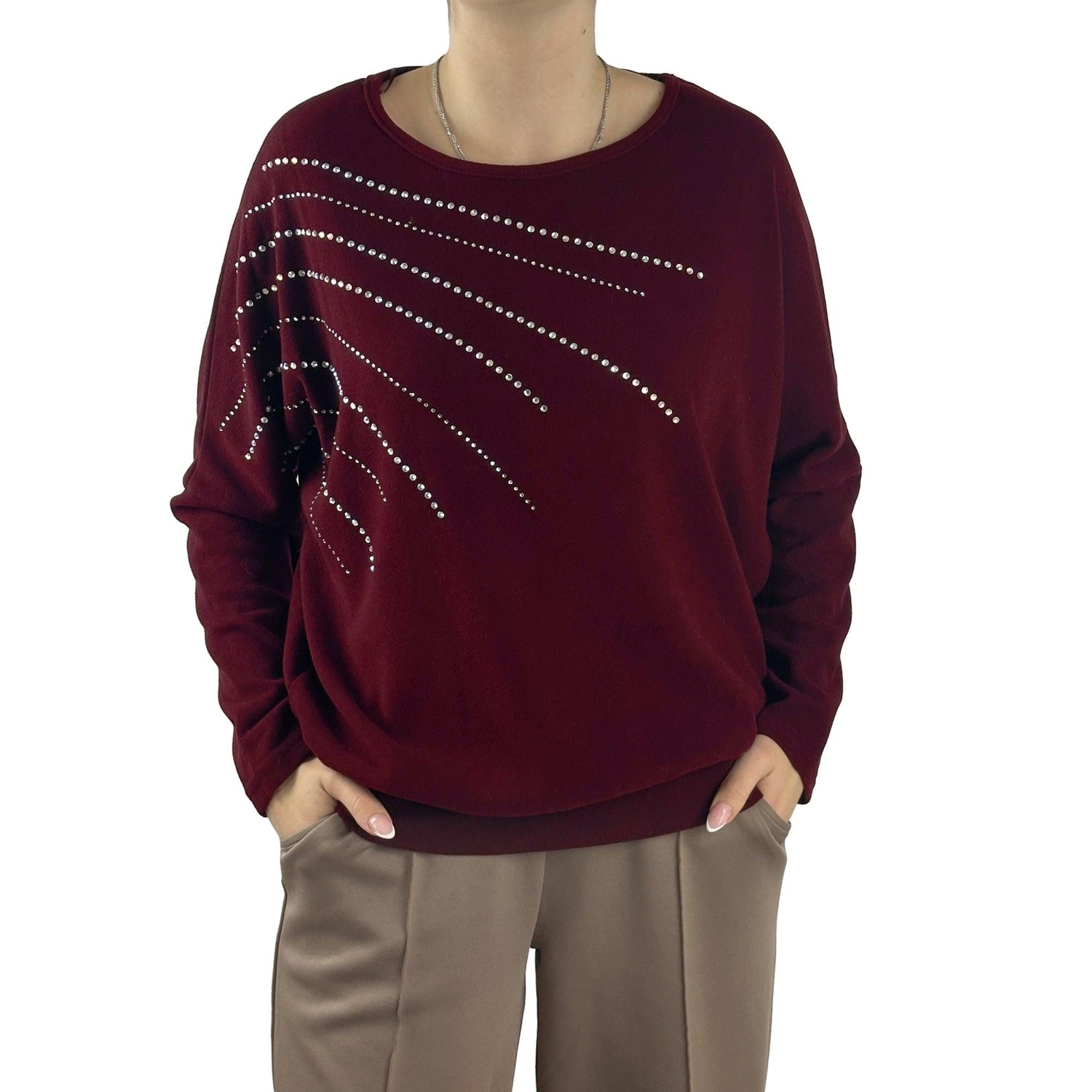 Pullover mit Strasssteinen - Mode von M.X.O