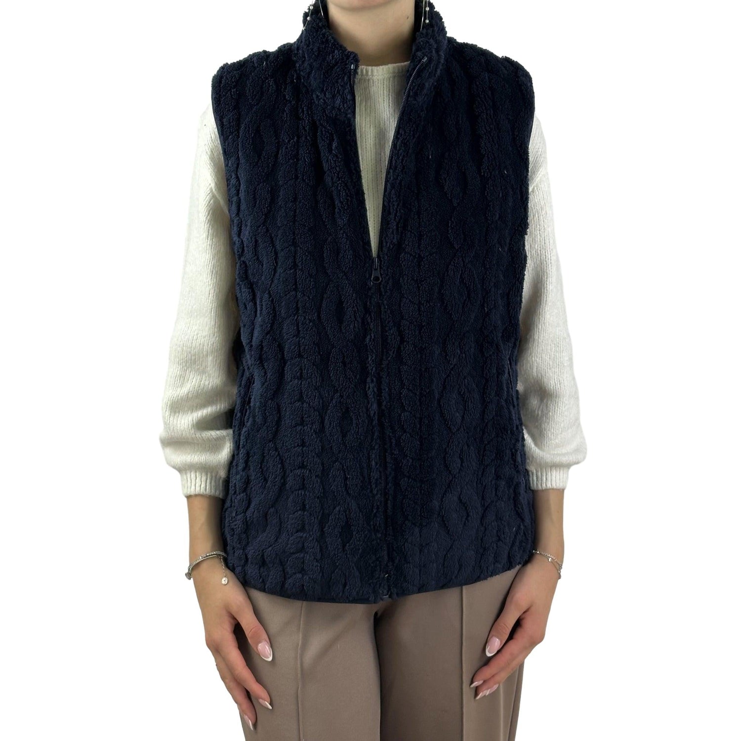 Weste in Flauschqualität. Mode von M.X.O. Seidel Moden Onlineshop