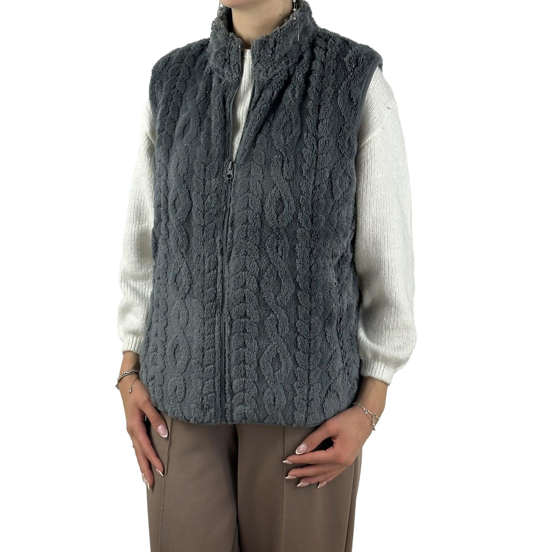 Weste in Flauschqualität. Mode von M.X.O. Seidel Moden Onlineshop