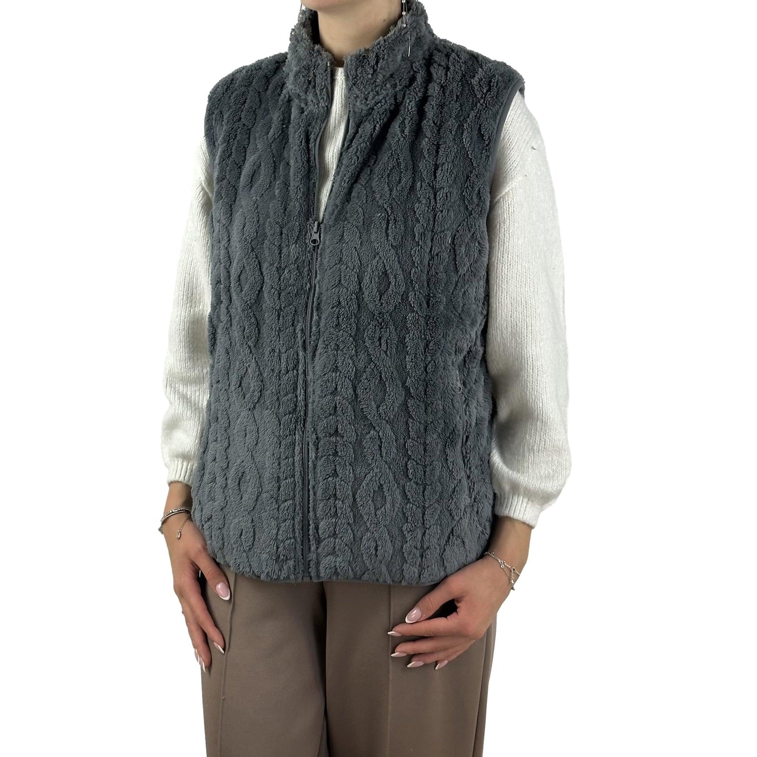 Weste in Flauschqualität. Mode von M.X.O. Seidel Moden Onlineshop