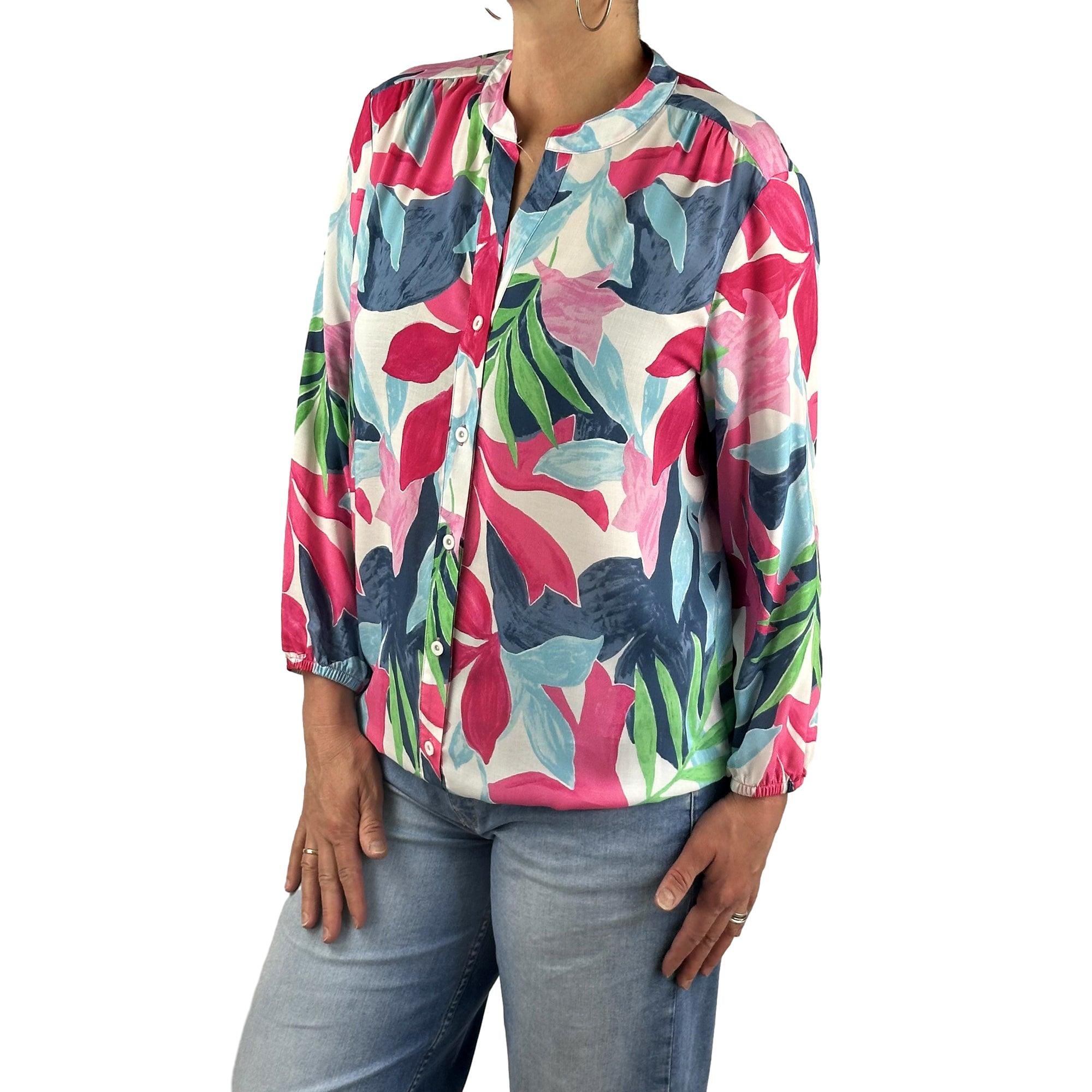 Bluse mit V-Ausschnitt. Mode von Rabe. Seidel Moden Onlineshop