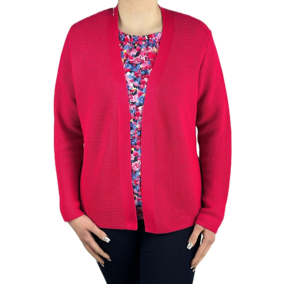 Leichter Cardigan mit Strickmuster. Mode von Rabe. Seidel Moden Onlineshop