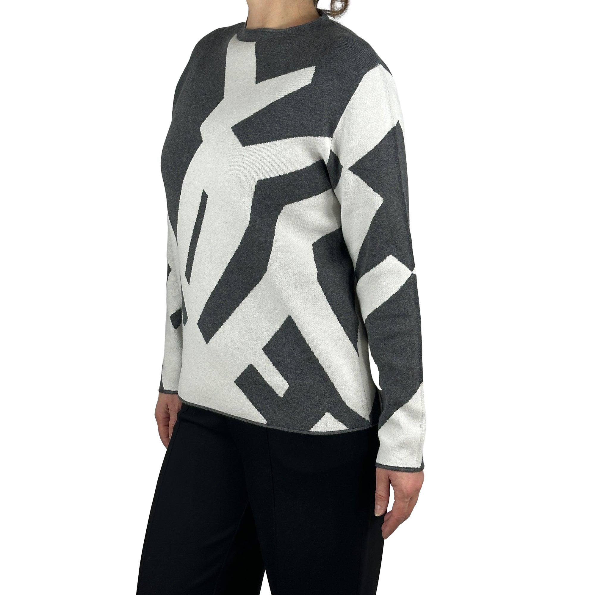 Pullover gemustert. Mode von Rabe. Seidel Moden Onlineshop
